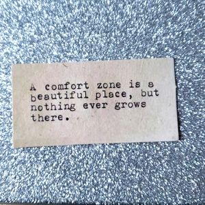 PROVERB WATERPOOF Sticker Quote Comfort Zone